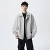 Jaqueta de lapela da moda estilo Hong Kong de alta qualidade e luxo leve para jovens, jaqueta casual estilosa para primavera e outono de 2026