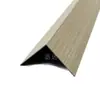 Foshan Tira Decorativa de Acero Inoxidable 304 en Forma de L Acero Inoxidable con Veta de Madera Tira de Borde de Ángulo Recto de Acero Inoxidable Rodapié de Acero Inoxidable Personalización