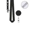 Porta-credencial retráctil de venta caliente transfronteriza, clip para insignia con estampado de leopardo, portatarjeta de trabajo en relieve, cordón para identificación, en stock