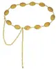 Corrente de Cintura Cavalo Branco Estilo Boêmio Feminina Casual Saia Retro Super Versátil Cinto Feminino Ajustável Personalizado Decoração de Cintura em Metal