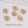 Cuentas Espaciadoras de Zirconia Chapadas en Oro de 14K Espaciador en T Accesorios de Cuentas de Zirconia Pulsera DIY Collar Accesorios de Joyería