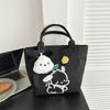 Bolso de lona para estudiantes, bonito bolso de mano japonés para viajeros, bolso de almuerzo, diseño de nicho, bolso informal, novedad de 2023