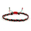 Comércio Exterior Transfronteiriço Joias Corda de Cera Trançada Pulseira de Mão Brinquedo Pulseira Trançada de Três Fios Colorida Cruzada Conjunto Ajustável para Casal