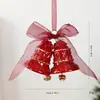 Juego de Adornos Navideños Translúcidos Rojos y Dorados, Combinación de Colgantes Navideños Acrílicos con Purpurina Vintage, Accesorios para Decoración de Árbol de Navidad