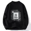 Directo de fábrica en stock nuevo y popular de otoño e invierno moda jacquard terciopelo coreano tejido suelto cuello redondo suéter ropa de hombre
