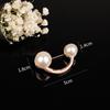 Broche de perlas estilo Haoquan, alfiler para cuello, anillo, accesorio para mujer, cárdigan con atmósfera antiluz, bufanda, hebilla