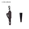 Coolan Pesca de Carpa Nó de Três Pontas + Conjunto Anti-Enrolamento Tipo Q Conector de Aço Carbono Alto Conjunto de Borracha Acessórios Pequenos Marrons