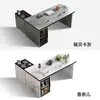 Mesa de Chá de Ardósia de Luxo Leve Italiana Combinação Sala de Estar Escritório Uso Duplo Mesa de Chá Kung Fu Mesa de Chá Móvel Integrada