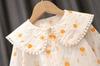 Camisa con Cuello Peter Pan 2026 Nuevo Estilo Camisa Floral para Niñas Camisa Básica para Bebés Ropa de Otoño e Invierno para Niños Pequeños