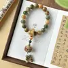 Transmisión en Vivo Popular Pulsera de Bodhi de Dunhuang Cuentas Redondas Grandes Cuentas de Buda de Mano Estilo Étnico Hombres y Mujeres Pulseras de Juego Venta al por Mayor