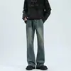 Puerto de Comercio Exterior Estilo Hombres Primavera y Otoño Nueva Personalidad 2026 Jeans Hip Hop INS Tendencia Alta Calle Tendencia Canalla Genial Pantalones Largos