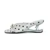 Sandalias de Tacón Alto Minimalistas con Lazo y Lunares, Estilo Retro Hechas a Mano, para Mujer, Uso Exterior de Verano, Punta Cuadrada, Mules Abiertos