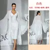 Conjunto de Lencería Sexy de Encaje de Dos Piezas Estilo Comercio Exterior, Camisola de Satén con Almohadilla Desmontable en el Pecho, Bata de Noche Transparente 1182
