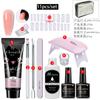 Set de Manicura, Gel para Extensión de Molde de Uñas, Gel para Esmalte de Uñas, Gel Pulidor, Gel de Fototerapia, Set de Manicura para Extensión