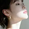 Pendientes de Perla Sencillos y de Lujo Estilo Japonés y Coreano para Mujer, Versátiles y Elegantes para el Uso Diario, Diseño de Alta Gama, Pendientes Chapados en Oro de 18 Quilates