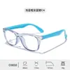 Nuevas gafas infantiles de montura cuadrada TR90 con patillas de TPEE, para niña con remaches, para niño estudiante gafas planas anti luz azul, protección ocular al por mayor