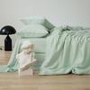 Juego de cama de lujo ligero de 60 piezas de Tencel de Lanjing, sábana de verano de seda helada para dormir al aire libre, funda de edredón, juego de cama de tres piezas