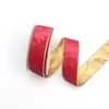 Cinta de Terciopelo Phnom Penh Cinta para Envoltura de Regalo Navideño Cinta de Alambre con Borde Cableado Tela de Franela Adorno Navideño Accesorios de Moño Lote