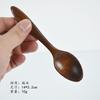Fabricantes fornecem linha de amarração estilo japonês de nanmu pequena colher de madeira colher de sopa de lótus colher misturadora de café pequena colher de chá estoque disponível