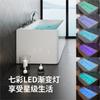 Tina Termostática Moderna Simple de Alto Nivel en Acrílico con Cascada Grande, Hidromasaje Pequeño para Apartamento, Hotel, Hogar, Ducha Tina