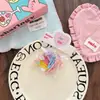 Infantil Fofo Unicórnio Sorvete Brilhante Elástico de Cabelo Cartões de Cabelo Não Danificam Fio de Cabelo Acessórios de Cabelo Para Cabelo de Meninas Gotas d'Água Presilha BB