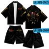 2021 Nuevo Anime Tokyo Manika Avengers Impresión Digital a Color 3D Conjunto de Kimono de Verano para Hombre y Mujer