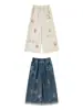 Wulibu 2026 Moda Nueva de Primavera y Otoño, Jeans Sueltos a la Moda para Niñas, Pantalones Anchos de Twill de Seda de Hielo para Niños Tendencia