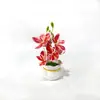 Flores Artificiales de Mini Perfume Simuladas de Lirio para Decoración del Hogar, Adornos de Escritorio y Accesorios de Fotografía