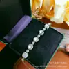 Pulseira de Calcedônia Gelo para Mulheres, Cor de Jade, Design de Nicho de Luxo Leve, Presente para Namorada ou Melhor Amiga, Presente de Aniversário, Pulseira de Ágata