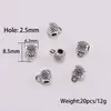 Cuentas Conectoras de Aleación de Plata de Xizang de Tres Vías con Agujeros Grandes para Pulseras, Collares, Colgantes y Conectores DIY, Exclusivamente para Accesorios de Joyería DIY Transfronterizos