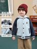 Chaqueta de béisbol de forro polar para niños con volante a la derecha Ropa de invierno Abrigo de forro polar para niños Cálido engrosado Estilo Otoño e Invierno Top de moda