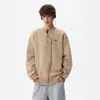 Estilo Old Money Cuello Henry Suéter de Punto Bordado para Hombre Otoño e Invierno Nueva Marca de Moda Estilo Perezoso Versátil Casual Top de Manga Larga