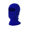 Chapéu de malha de cor sólida com um único furo, rede vermelha, novo, motocicleta, inverno, quente, forrado de lã, proteção auricular, três em um, chapéu