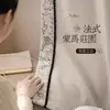 Cortinas Blancas de Estilo Francés Vintage con Alto Blackout, Modelo Nuevo para Dormitorio y Sala de Estar, Estilo Mid-Century de Lujo Ligero, Shaoxing Keqiao