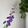 Flor Artificial Transfronteriza con Diseño Dinámico para Bodas, Decoración de Hogar con Techos Altos, Flor Artificial de Jacinto Violeta