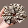 Scrunchie de rede retrô de alta qualidade, elástico de cabelo versátil oversized estilo coreano, acessório de cabelo de alta elasticidade para outono e inverno