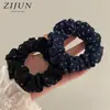Goma para el pelo floral estilo coreano, simple para moño y cola de caballo, diadema versátil estilo Instagram, elegante banda elástica para el pelo