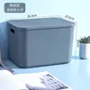 Caixa Organizadora de Mesa com Tampa, Organizador de Lanches de Plástico, Cesta de Brinquedos com Gaveta, Cesta para Itens Diversos, Caixa à Prova de Poeira para Armazenamento de Cosméticos