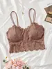 Top Tubo Sexy de Renda Transfronteiriço com Bojos Removíveis, Lindo Top Costas Feminino, Roupa Íntima Feminina Girassol Sem Aro