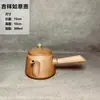 Conjunto de chaleira para fogão com aquecedor de chá, chaleira de fogão a carvão, panela com alça lateral de cerâmica, panela com viga de elevação de grés, panela de cerâmica, panela à prova de lenha