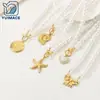 Collar de Perlas Estilo Ins para Mujer Cadena para Clavícula de Lujo Accesible Joyería con Colgante de Lazo, Concha, Estrella de Mar, Corazón