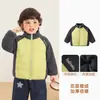 Jaqueta de algodão Kaka Panda para meninos, agasalho infantil com forro de fleece, blusa de inverno para meninas, roupas de inverno para bebê, casaco de algodão de outono e inverno para bebê