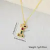 Europa y Estados Unidos venta caliente transfronteriza collar con colgante de 26 letras inglesas cobre microincrustado circonita accesorios diy colgante al por mayor