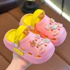 EVA Verano Nuevo Lindo Dibujos Animados Niños Niñas Zuecos Antideslizantes Resistentes al Desgaste Transpirables Hogar Zuecos de Cristal