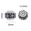 Tk Cruzada de Frontera Resistente Flor de Cinco Pétalos Bola de Diamante Cuentas DIY Joyería Bolígrafo para Cuentas Colgante de Coche Llavero Cadena de Teléfono Materiales