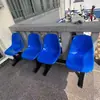 Sillas de Plástico con Respaldo para Cancha de Baloncesto, Sillas de Espera para Infusión Hospitalaria, Taburetes para Áreas Públicas de Parques, Asientos de Descanso para Exteriores