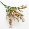 Gipsofilia artificial de 5 puntas flores moradas pequeñas de plástico decoración del hogar decoración de bodas accesorios para arreglo floral DIY flores artificiales