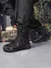 Botas de Combate de Gran Tamaño Transfronterizas para Hombre de Caña Alta Botas de Senderismo para Exteriores Botas de Entrenamiento para Senderismo Amazon Botas del Desierto para Fuerzas Especiales Hombre