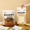 Bolsa para Empacar Pan Tostado Rebanado de Panadería, Bolsa de Pan con Borde de Alambre, Bolsa Sellada de Papel Kraft, Empaque a Prueba de Grasa