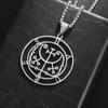 Temu AliExpress Transfronterizo Colgante Sello del Diablo Caliente Hombres y Mujeres Satanás Baram Acero Inoxidable Collar Joyería